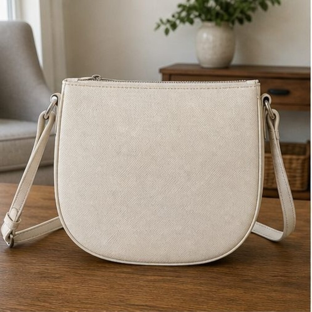 Ivory Vegan Leather Bag